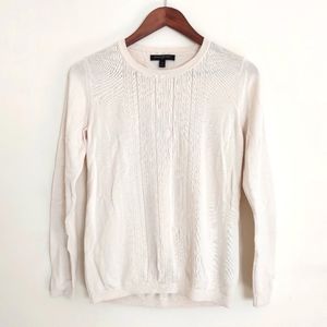Banana Republic Long Sleeve Cream Knit Sweater